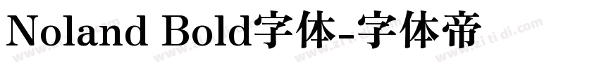 Noland Bold字体字体转换